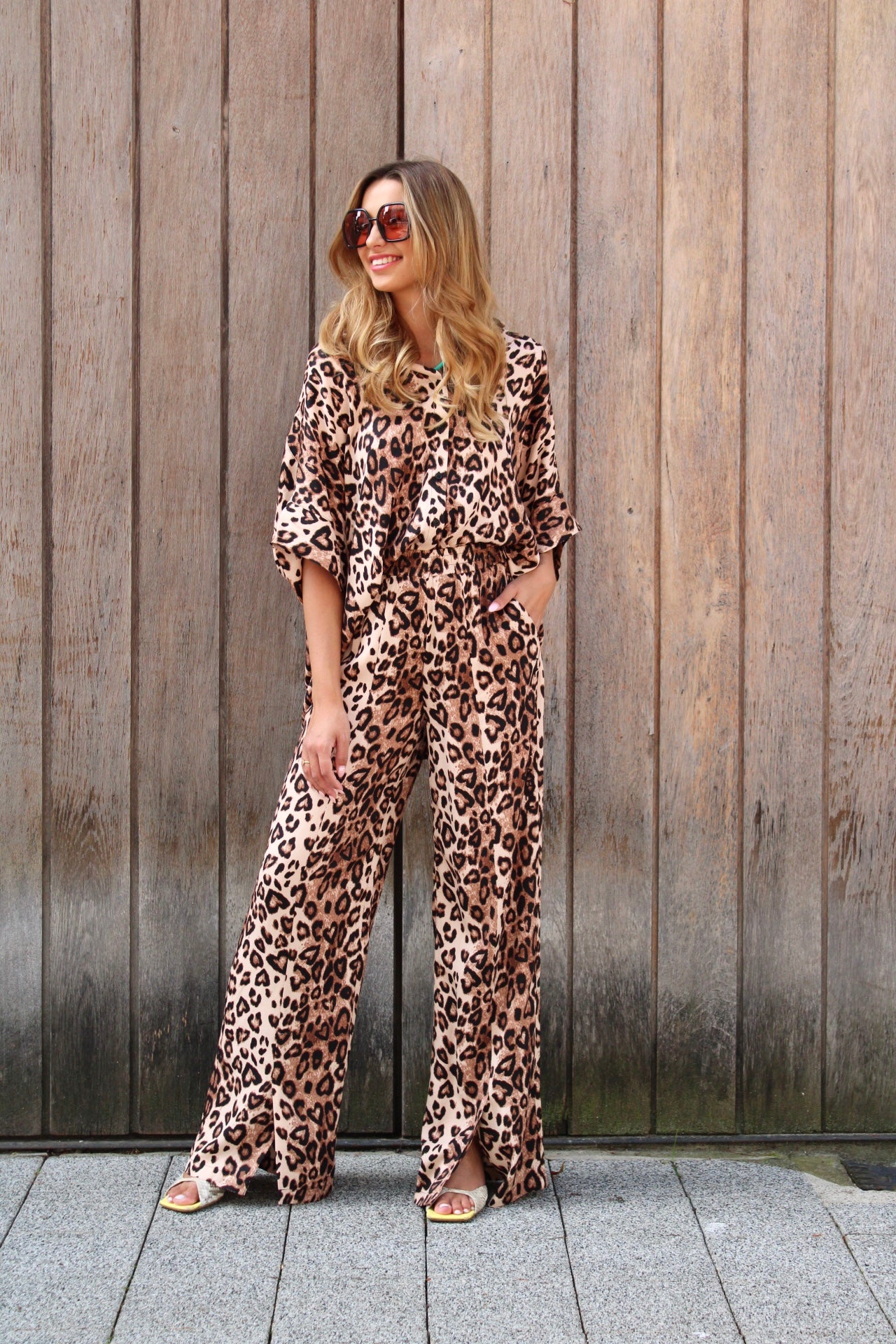 TWILL LEOPARD BLOUSE