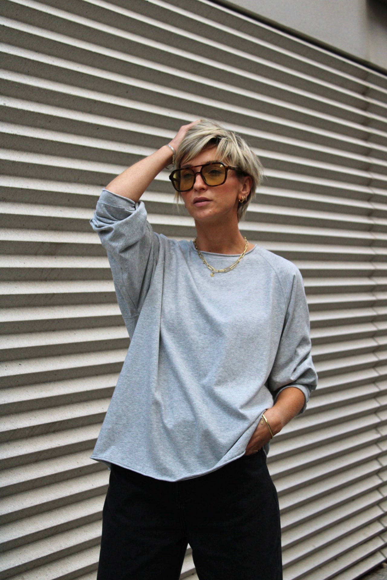 TERRY TEE SOFT GREY