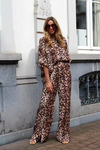 TWILL LEOPARD BLOUSE