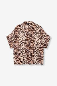 TWILL LEOPARD BLOUSE