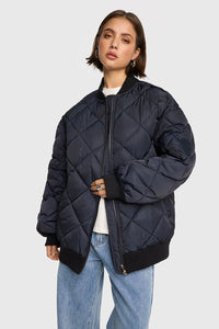 QUILTED BOMBER