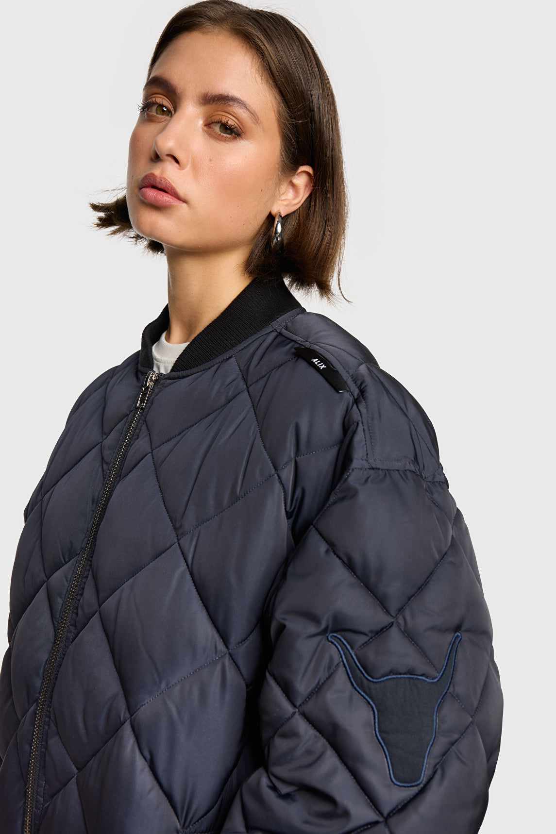 QUILTED BOMBER