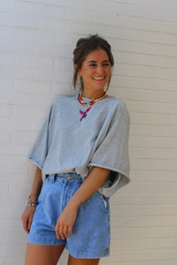 NOOR T-SHIRT SOFT GREY