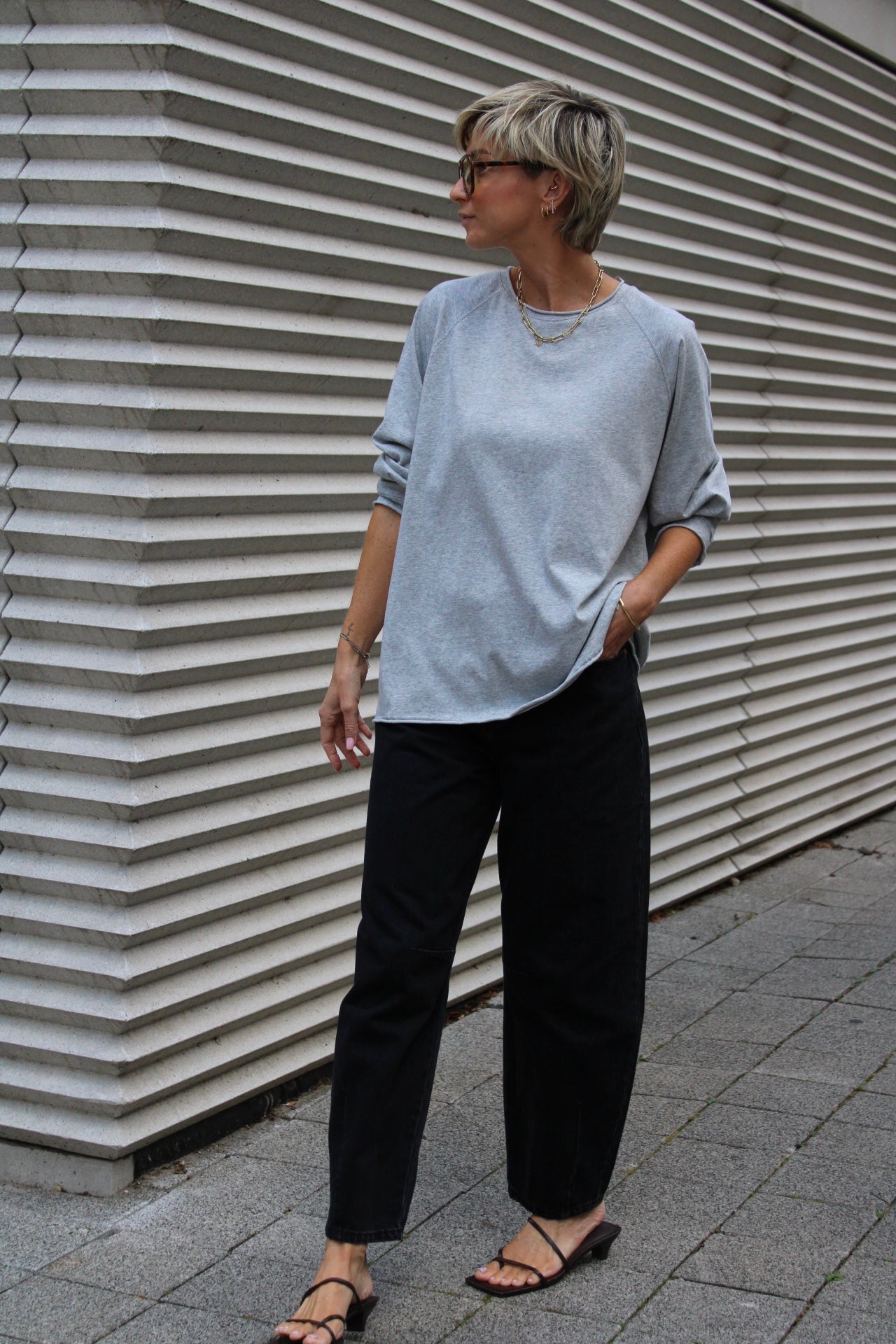 TERRY TEE SOFT GREY