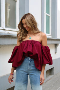 LORE TOP BORDEAUX