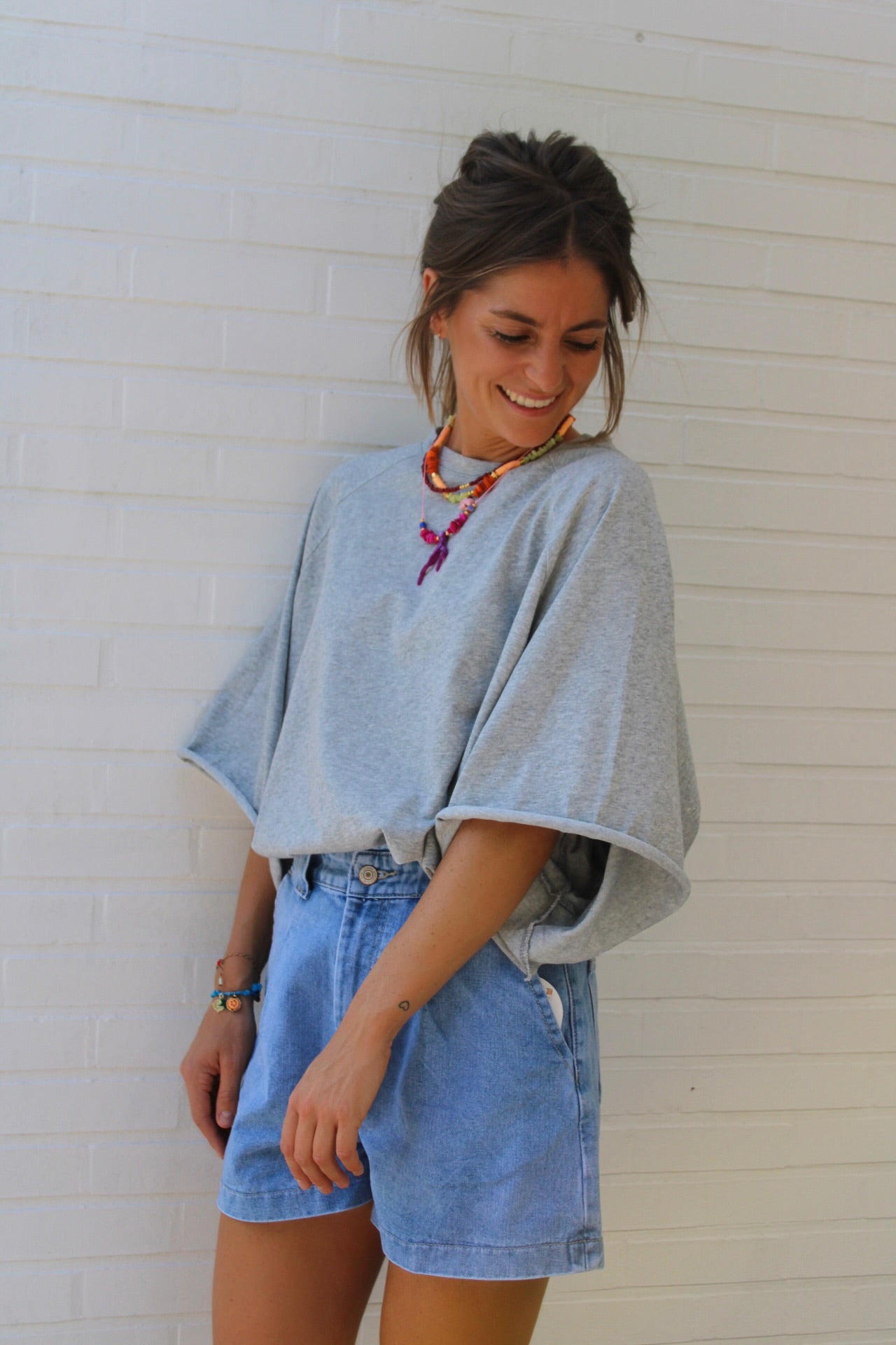 NOOR T-SHIRT SOFT GREY