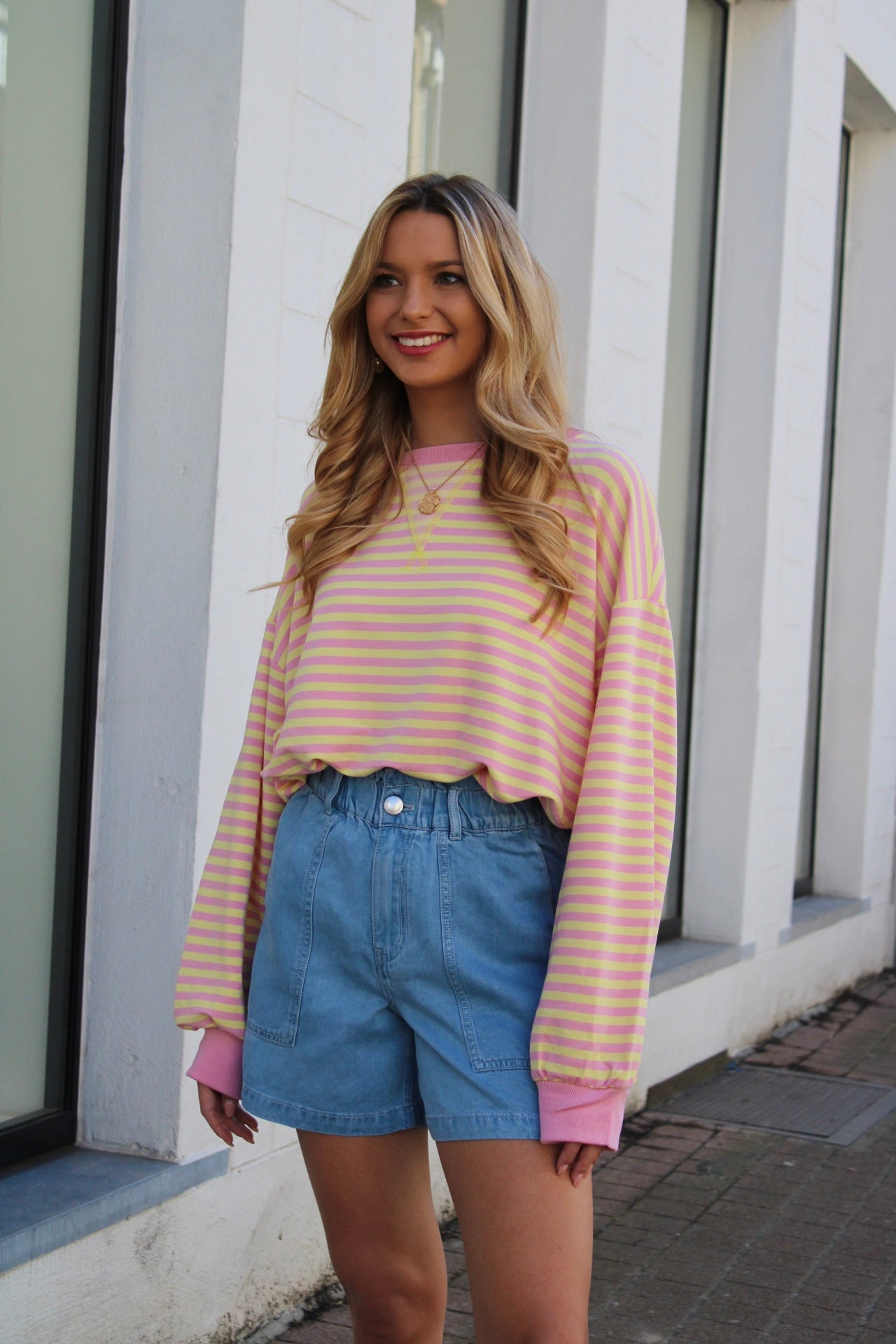 MARGO BLOUSE PINK-YELLOW