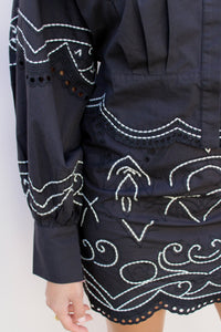 DAPHNE BLOUSE - BLACK
