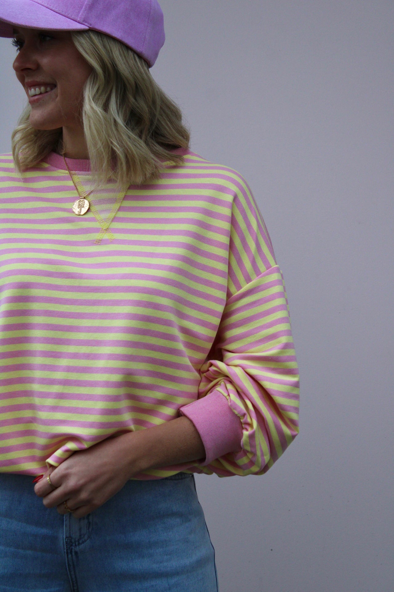 MARGO BLOUSE PINK-YELLOW
