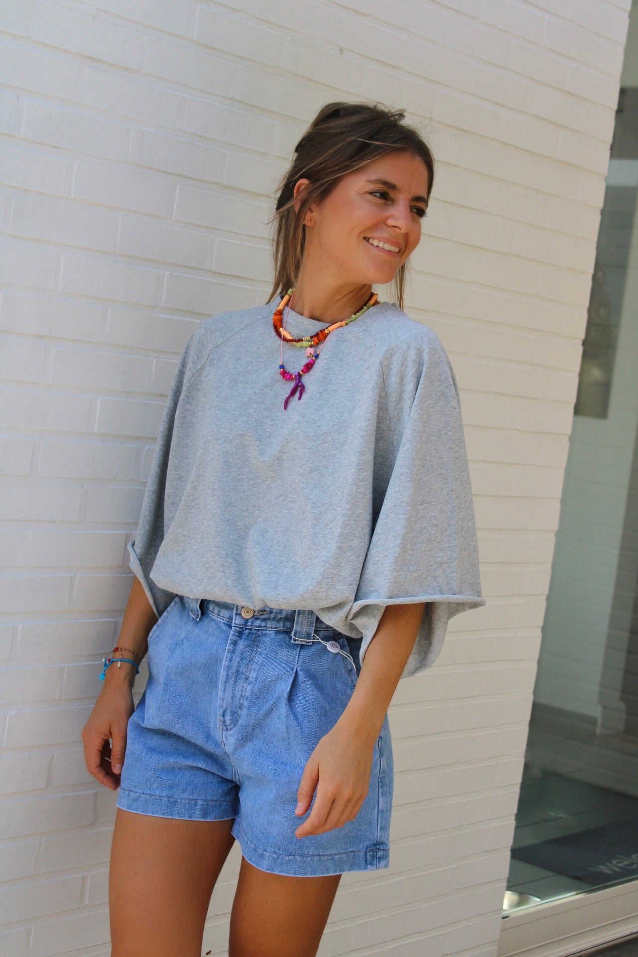 NOOR T-SHIRT SOFT GREY