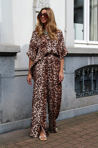 TWILL LEOPARD BLOUSE