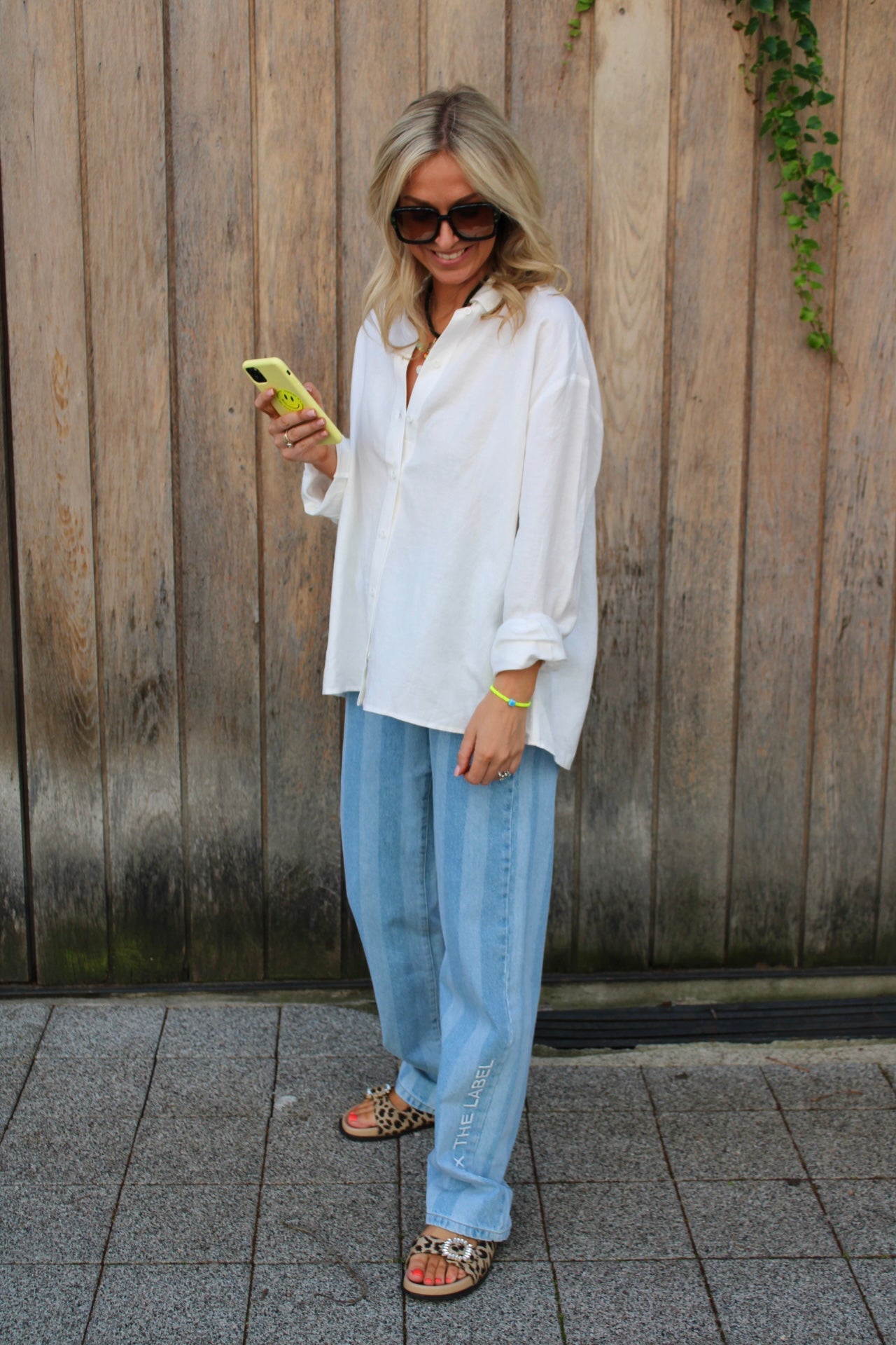 OVERSIZED LINEN BLOUSE SOFT WHITE