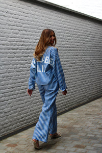 CHAMBRAY STRIPE BLOUSE