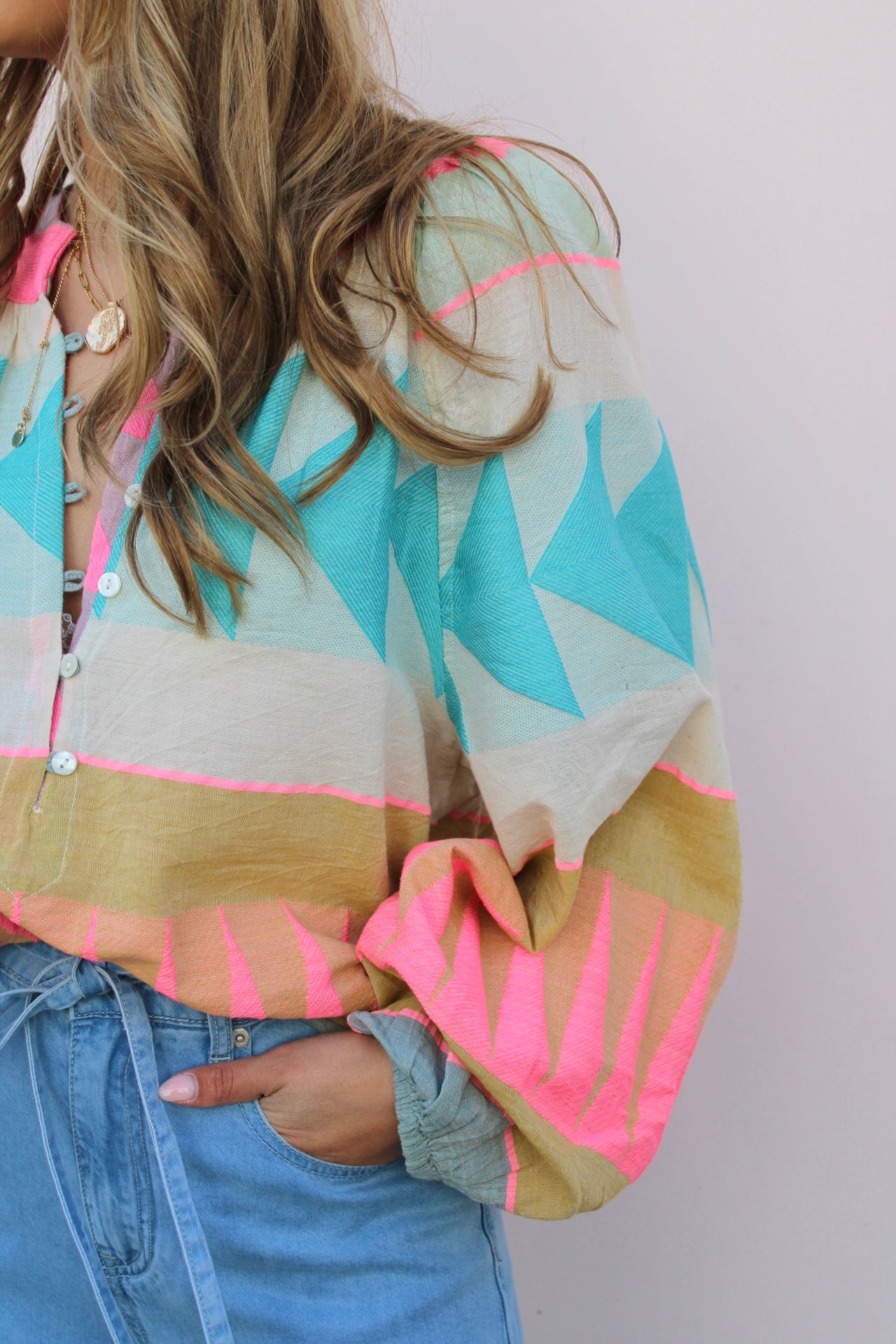 BILLIE BLOUSE OCEAN