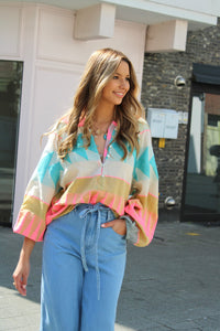 BILLIE BLOUSE OCEAN