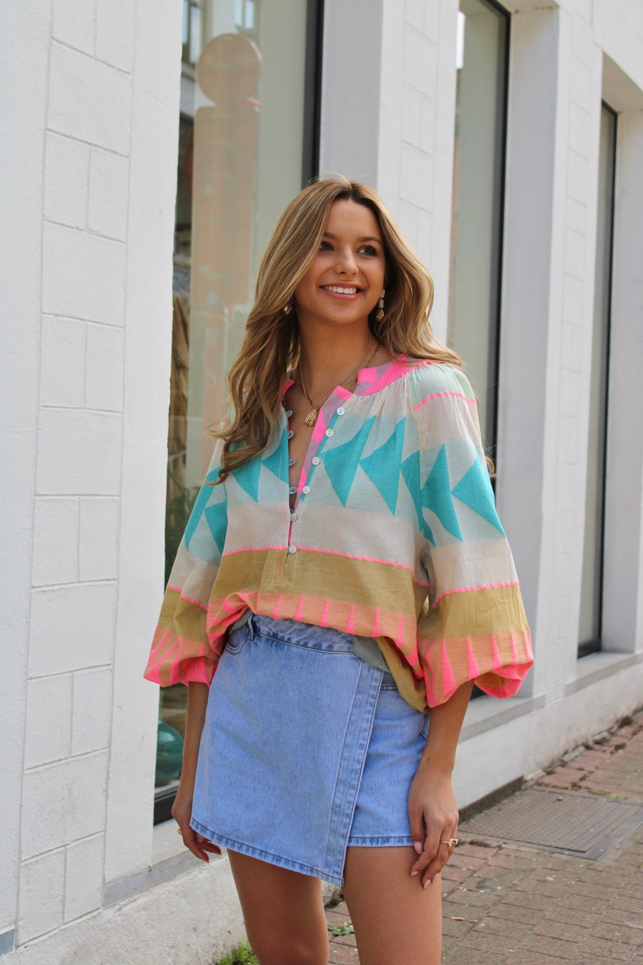 BILLIE BLOUSE OCEAN