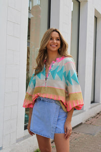 BILLIE BLOUSE OCEAN