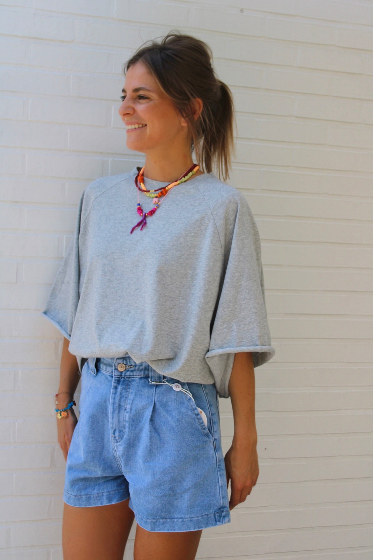 NOOR T-SHIRT SOFT GREY