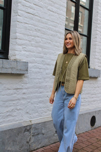 DIAMOND SLEEVELESS JACKET