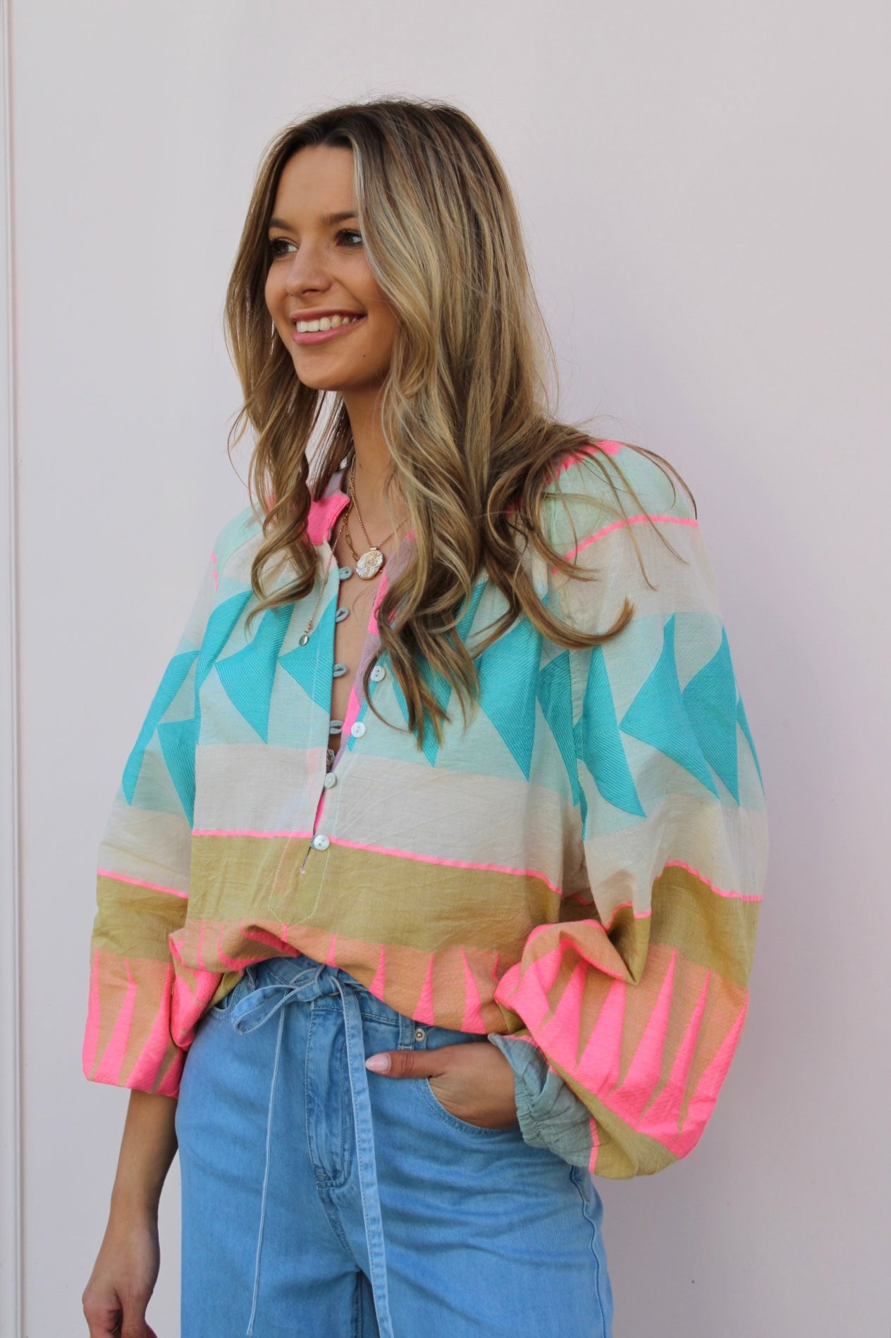 BILLIE BLOUSE OCEAN