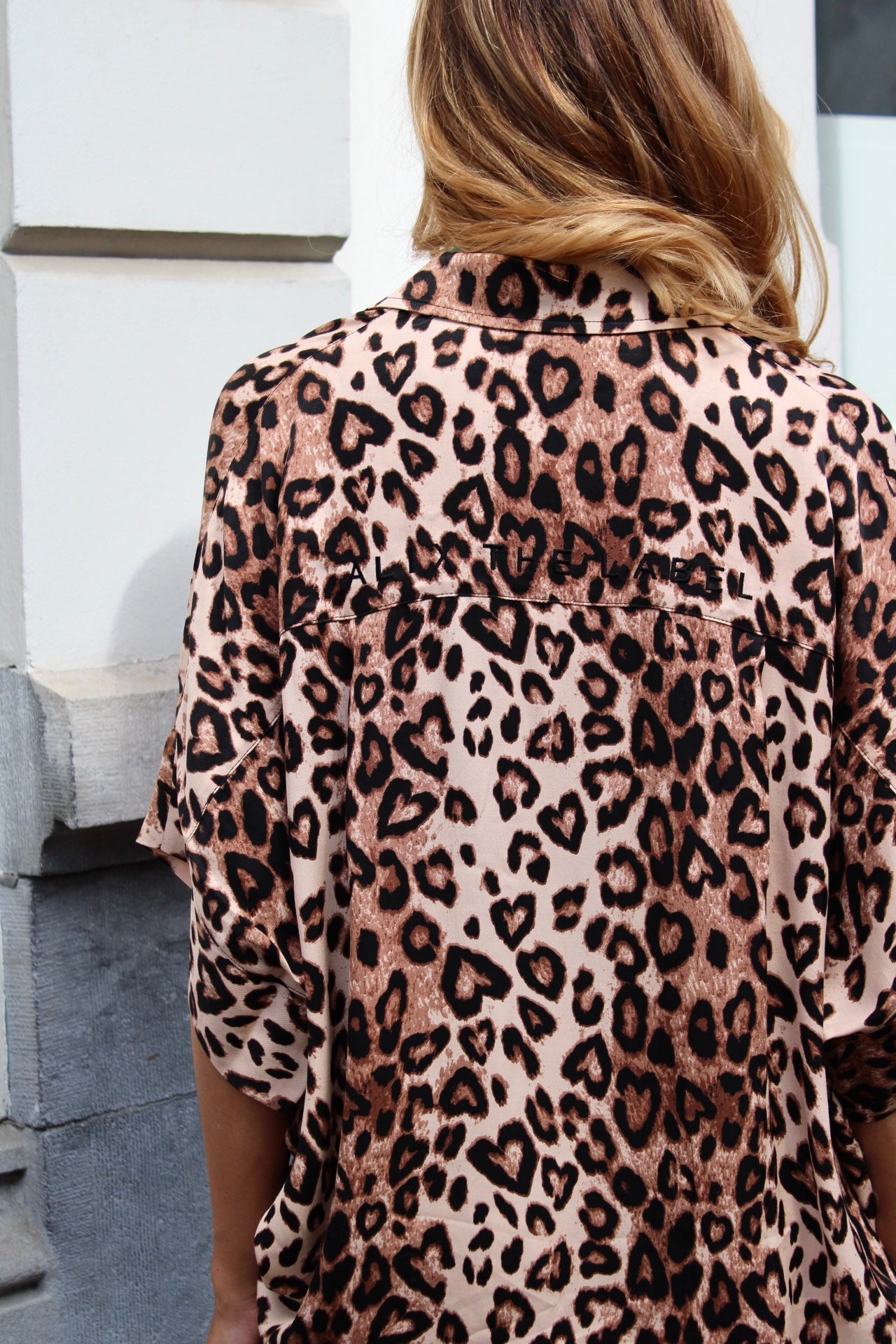 TWILL LEOPARD BLOUSE