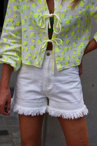 DENIM SHORT WHITE