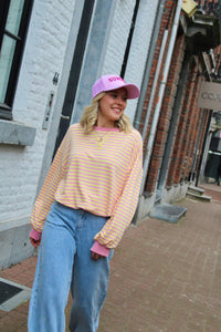 MARGO BLOUSE PINK-YELLOW