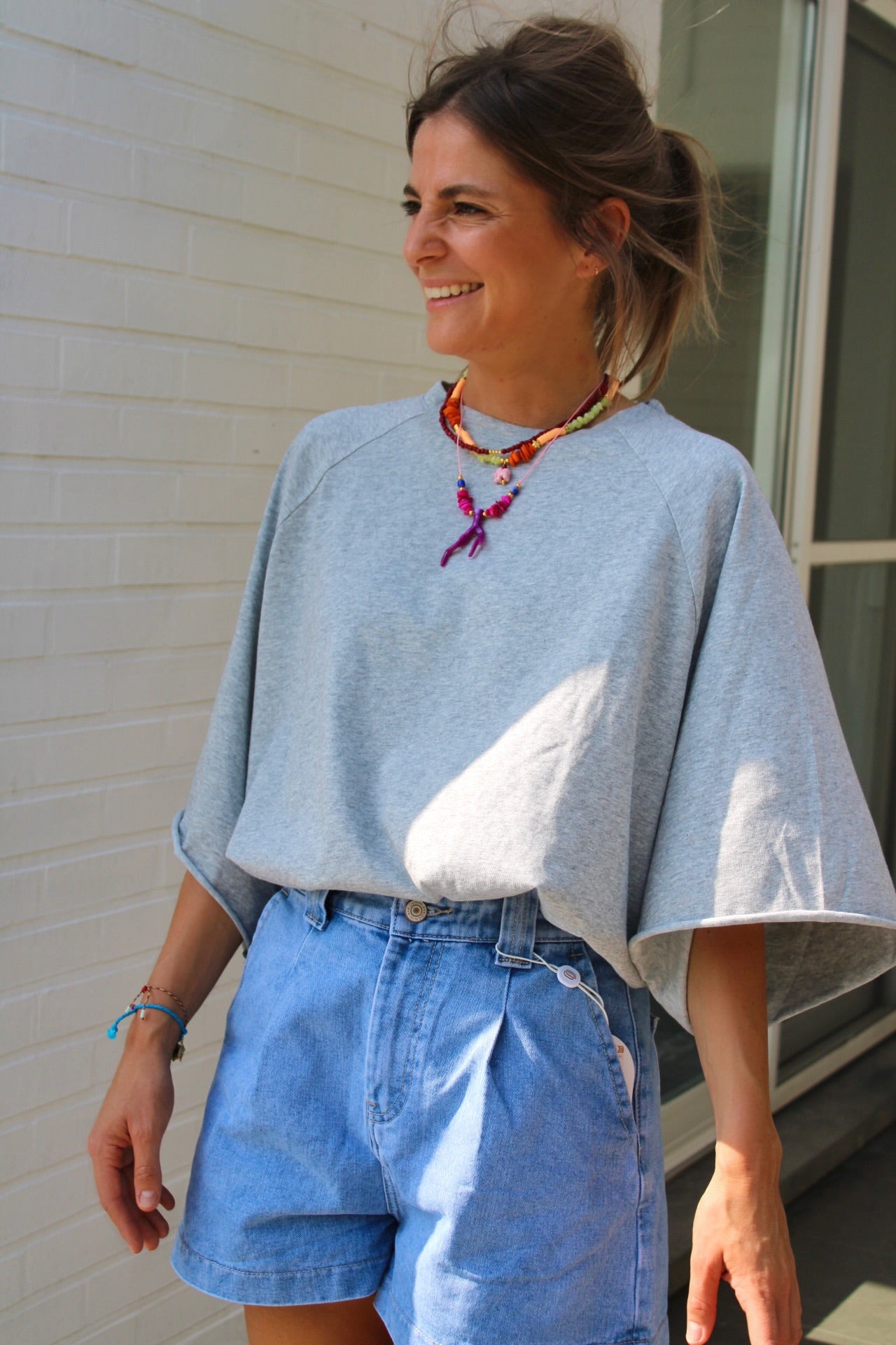 NOOR T-SHIRT SOFT GREY