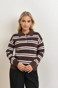 LIVA POLO SWEATER