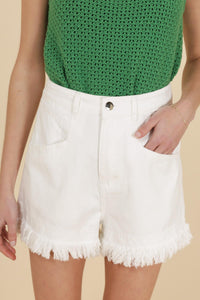 DENIM SHORT WHITE