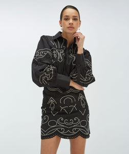 DAPHNE BLOUSE - BLACK