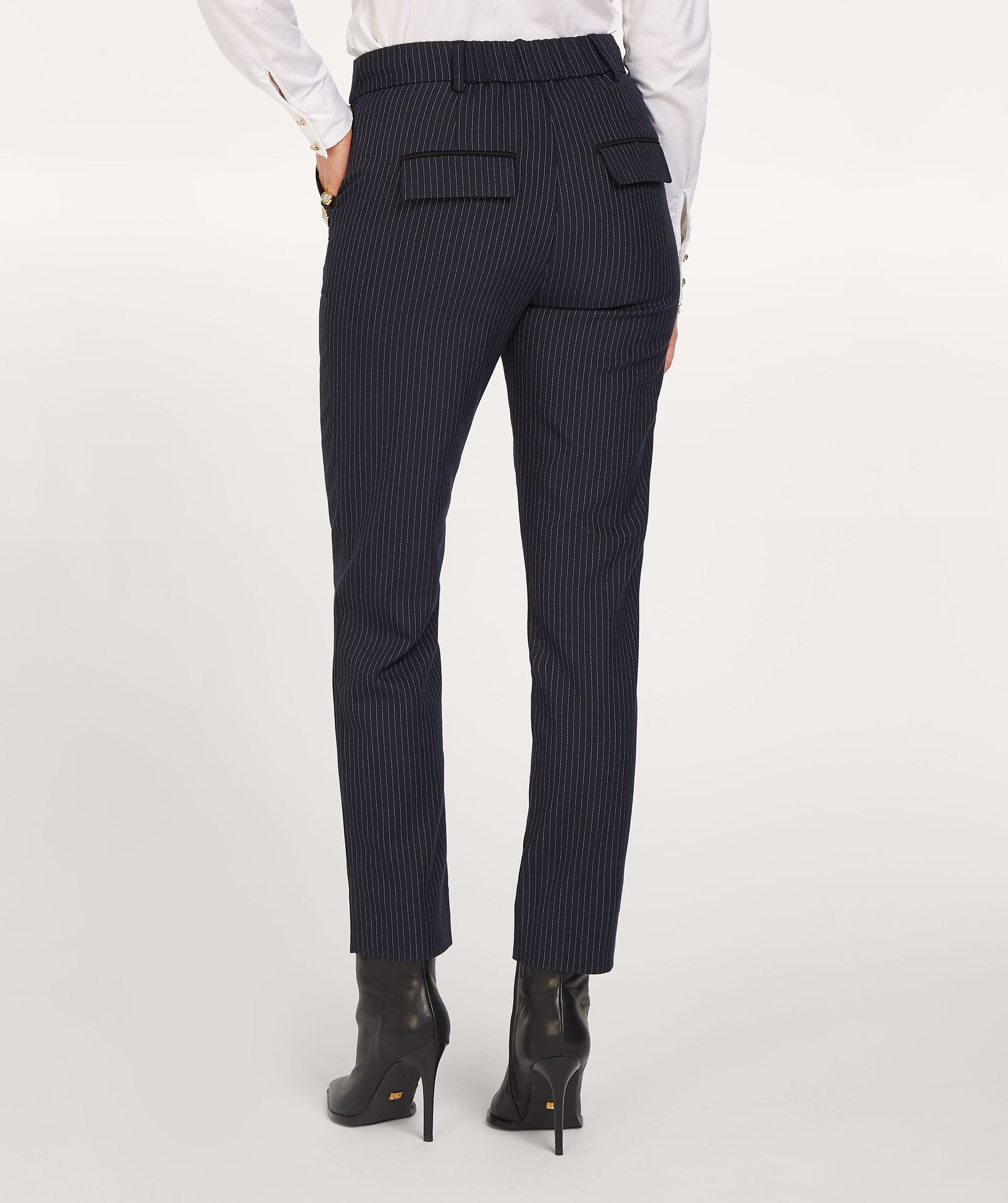 SECILIA MID RISE SLIM PANTS